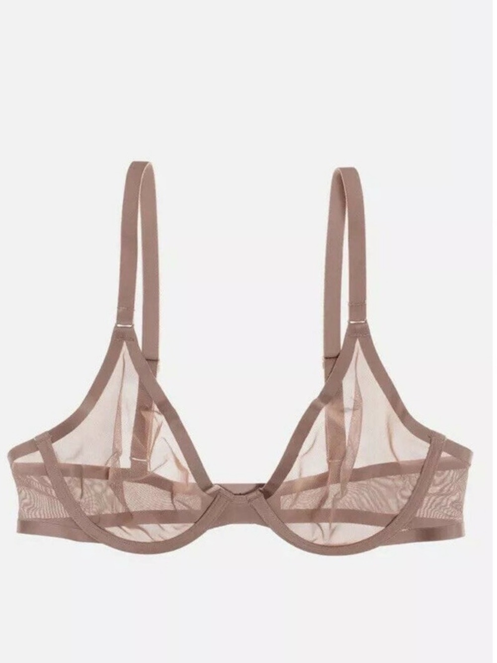 NEW CUUP 36H The Plunge Taupe Bra